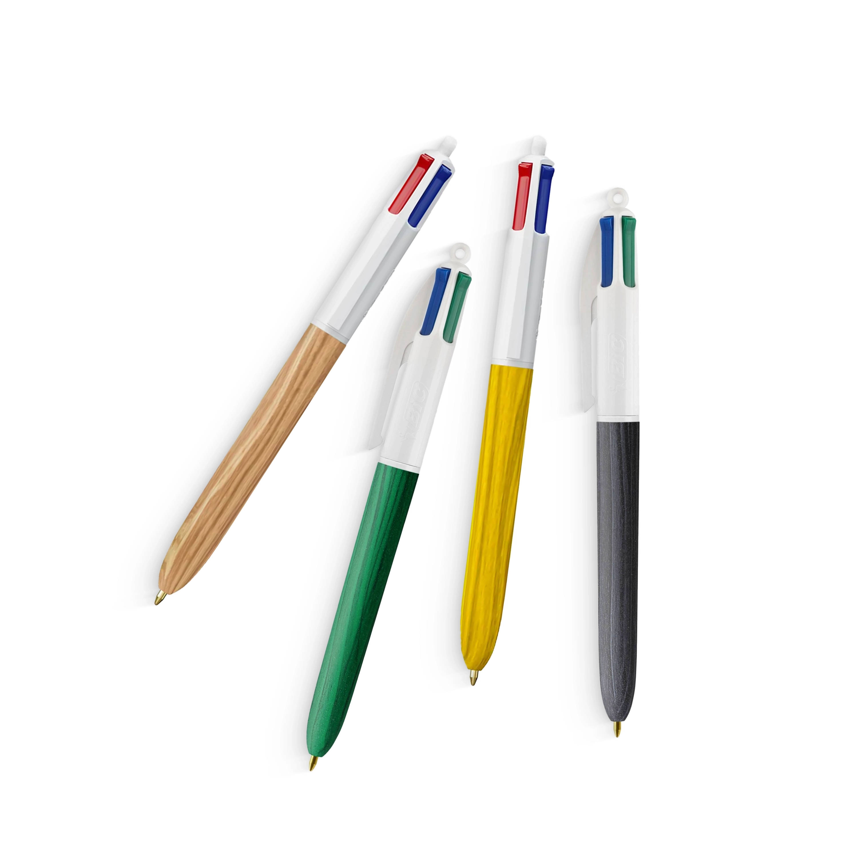 STYLO BIC 4 COULEURS BOIS