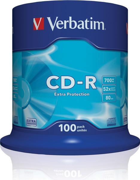 Verbatim CD-R Extra Protection 700 Mo 52x 100 pièce(s)
