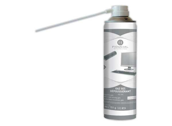 1 Aérosol de gaz dépoussierant inflammable toutes positions FIDUCIAL