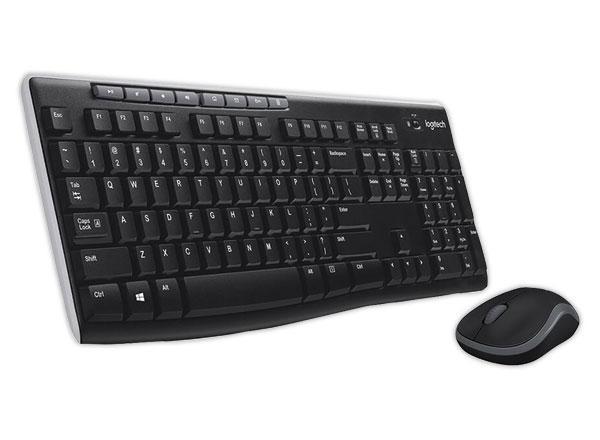 Logitech Wireless Combo MK270 clavier Souris incluse Universel USB AZERTY Français Noir