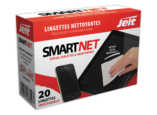 1 20 lingettes SMARTNET pour smartphoneset tablettes