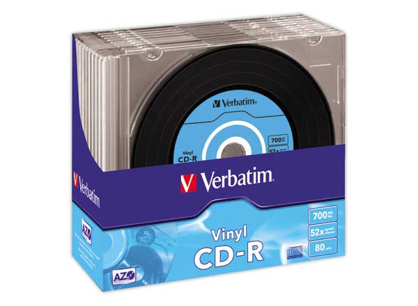 Verbatim CD-R AZO Data Vinyl 700 Mo 52x 10 pièce(s)