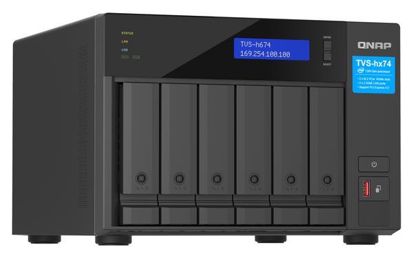 QNAP TVS-h674T-i5-32G 6-Bay NAS Intel Core i5-12400 6-core/12-thread up to 4.4GHz