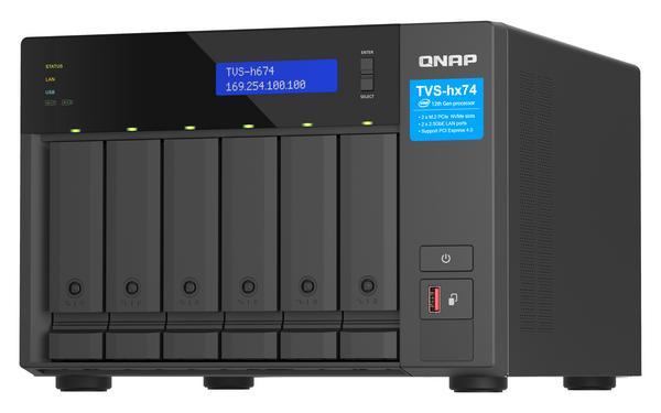 QNAP TVS-h674T-i5-32G 6-Bay NAS Intel Core i5-12400 6-core/12-thread up to 4.4GHz