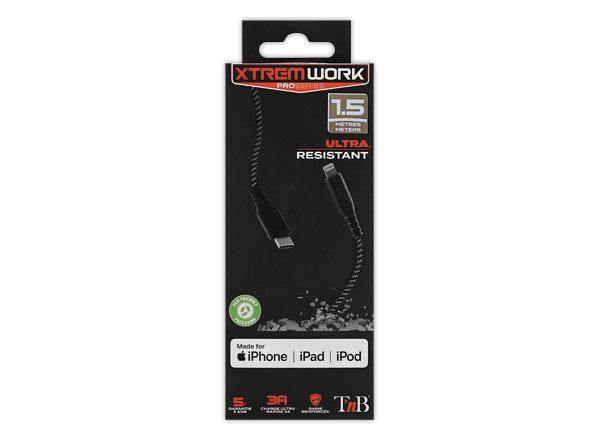 1 XTREMWORK - Câble USB-C/Lightning - 1.50m