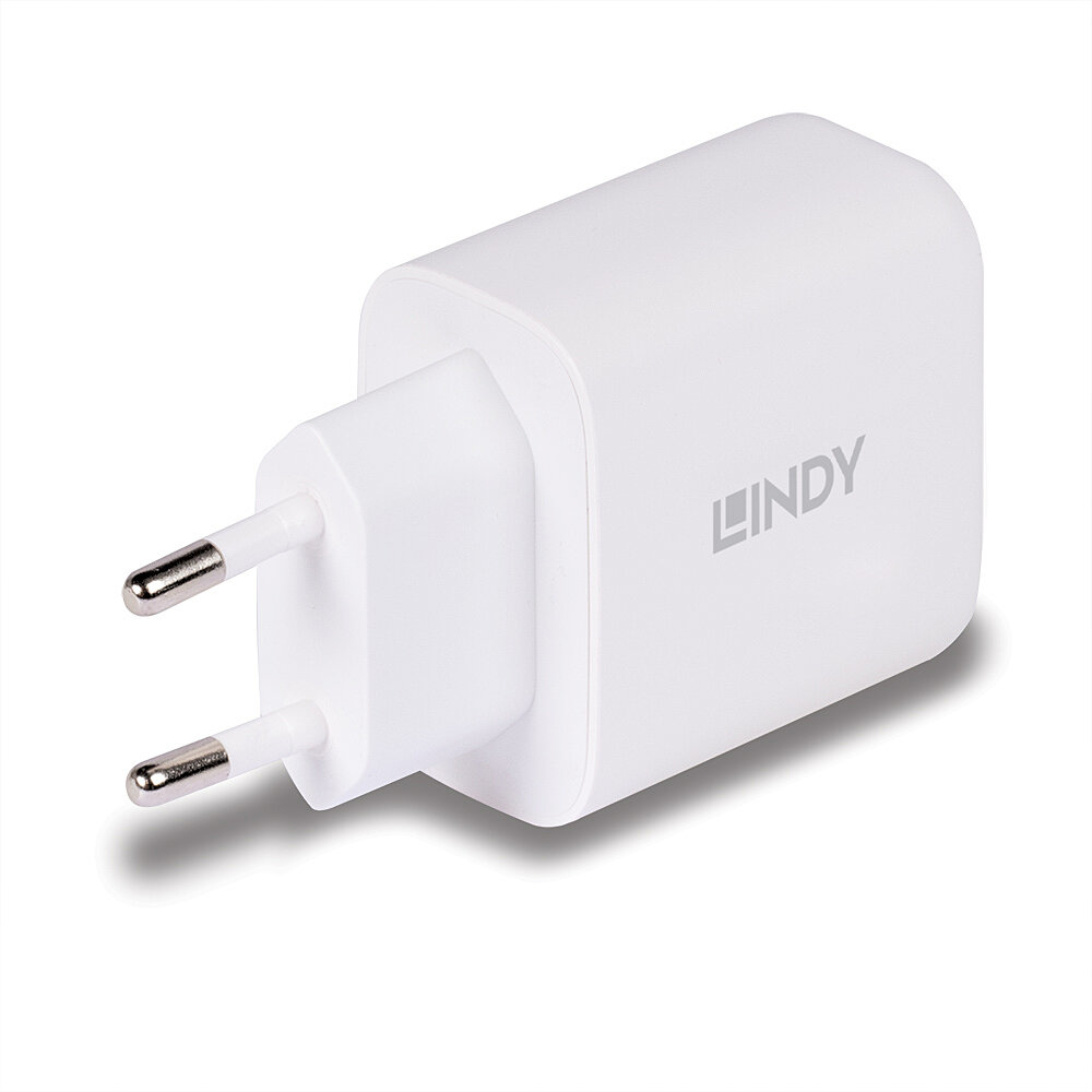 LINDY 65W USB Type A & C GaN Charger
