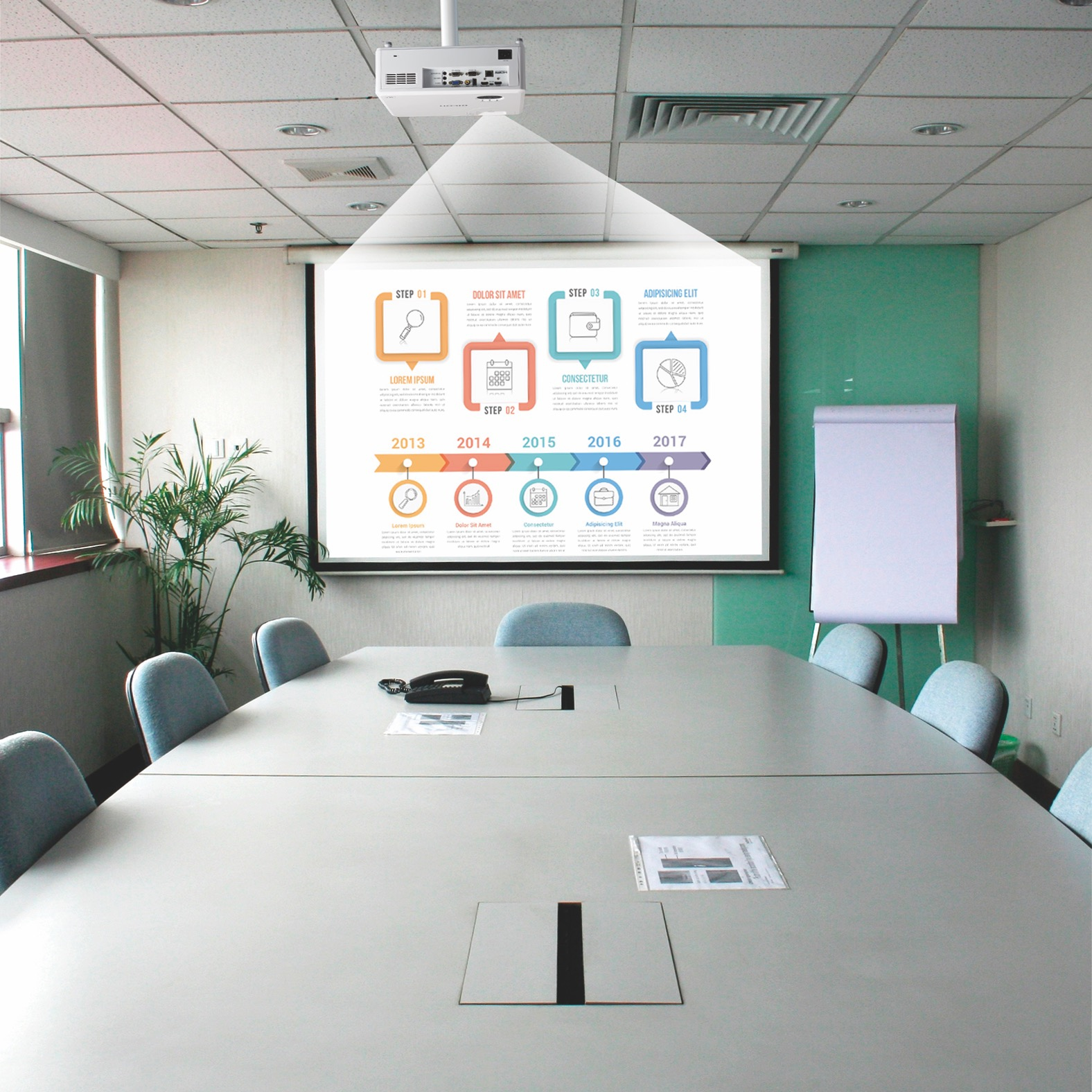 RICOH PJ WUL5860 29-303p WUXGA 1920x1200 4000 Lumens HDMI 2.0 Compact IP6X DLP Laser Projector