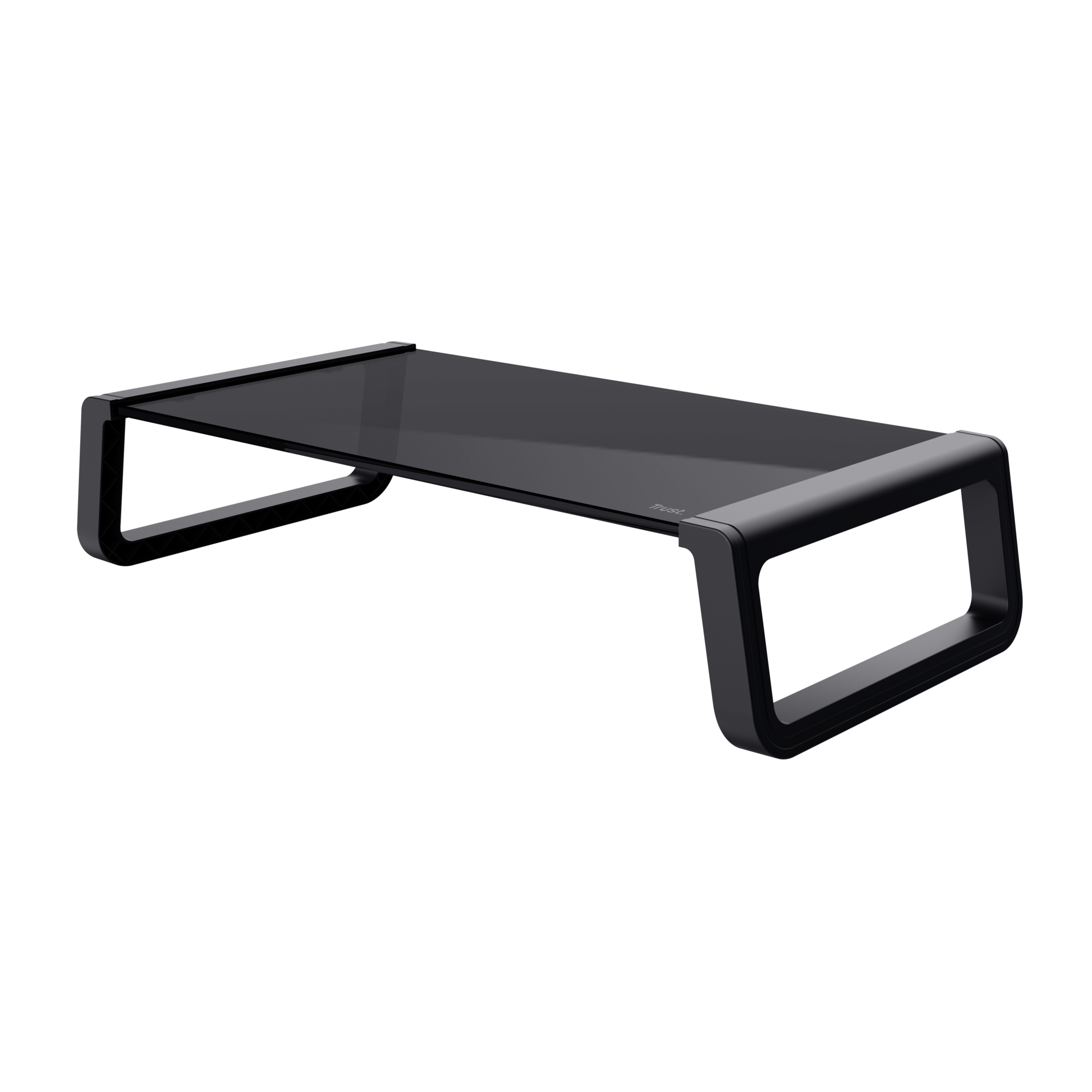 TRUST MONTA Glass Monitor Stand Black