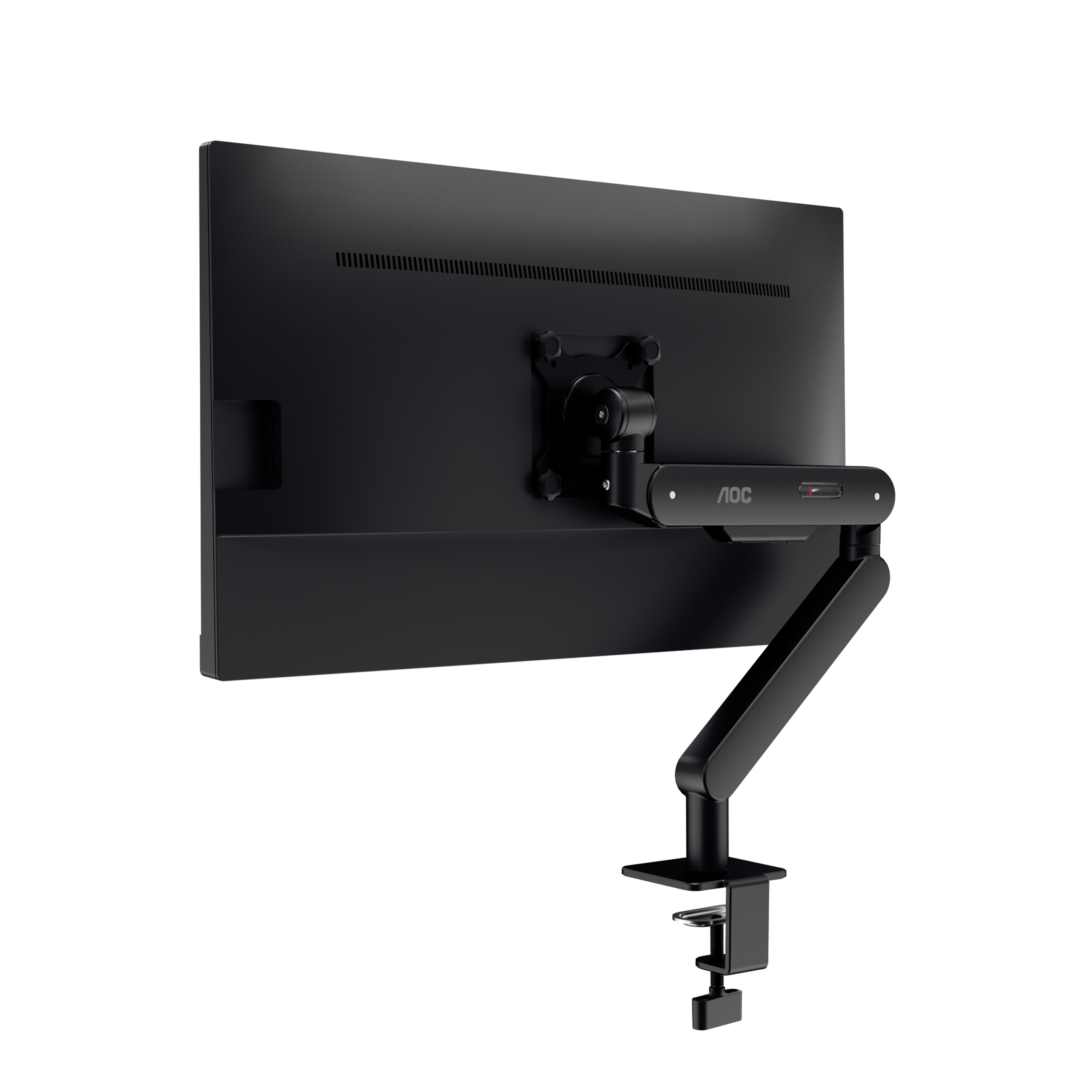 AOC AM400 bras réglable - pour écran plat - alliage d'aluminium - noir - Taille d'écran : 17"-34" - montrable sur bureau