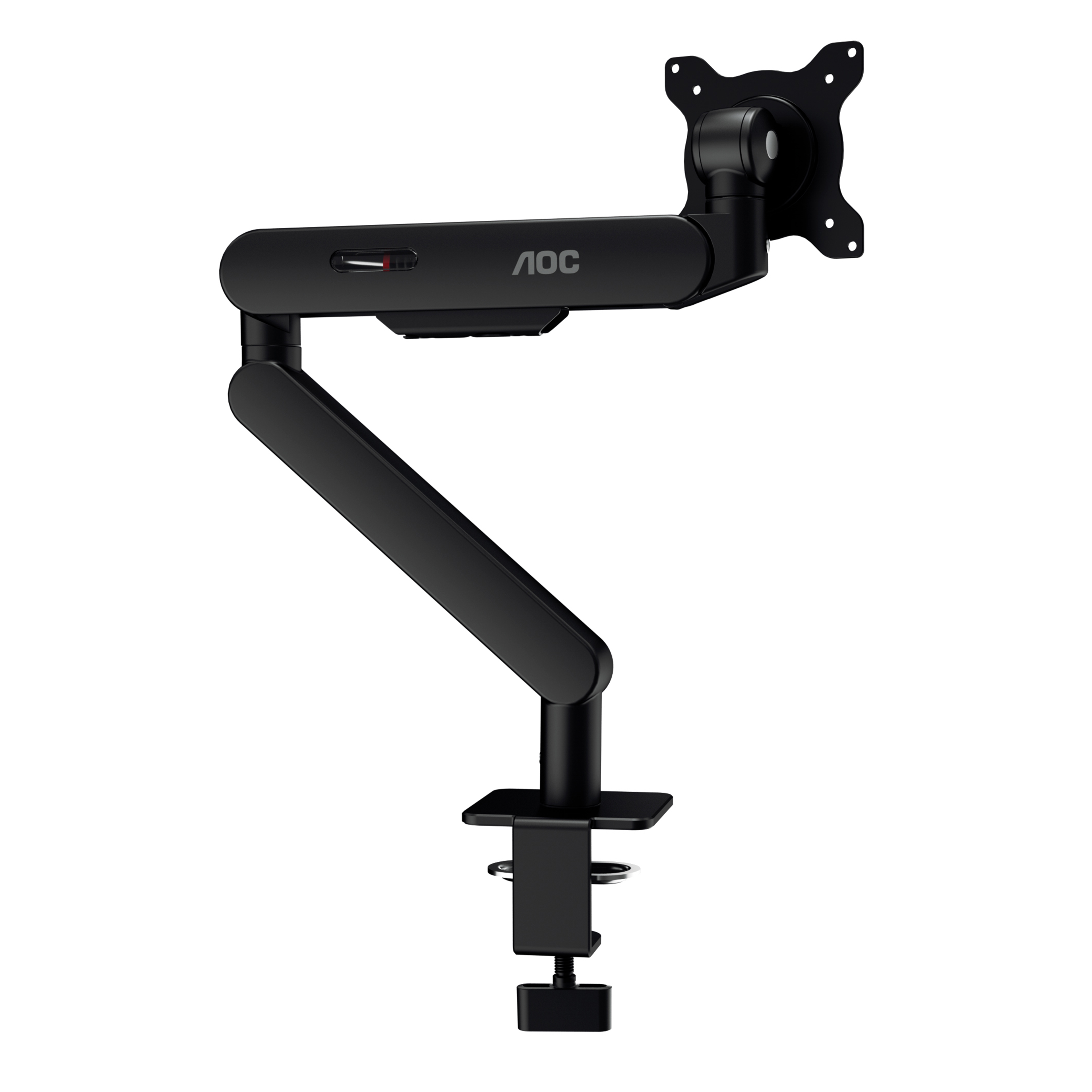AOC AM400 bras réglable - pour écran plat - alliage d'aluminium - noir - Taille d'écran : 17"-34" - montrable sur bureau