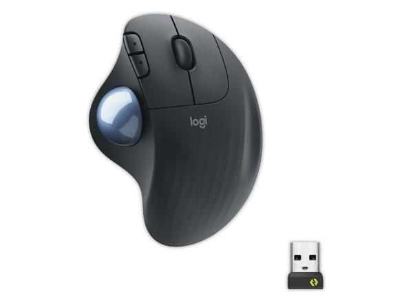 Logitech ERGO M575 for Business souris Bureau Droitier RF sans fil + Bluetooth Trackball 2000 DPI