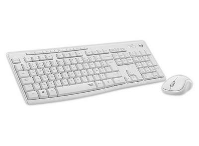 Logitech MK295 Silent Wireless Combo clavier Souris incluse Bureau RF sans fil AZERTY Français Blanc