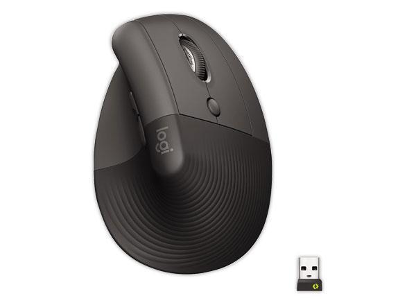 Logitech Lift souris Bureau Droitier RF sans fil + Bluetooth Optique 4000 DPI