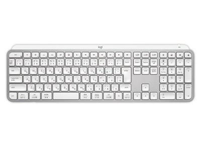 Logitech MX Keys S clavier Universel RF sans fil + Bluetooth AZERTY Français Aluminium, Blanc