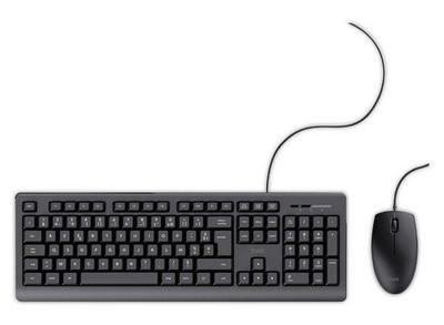 Trust Primo clavier Souris incluse Bureau USB AZERTY Français Noir