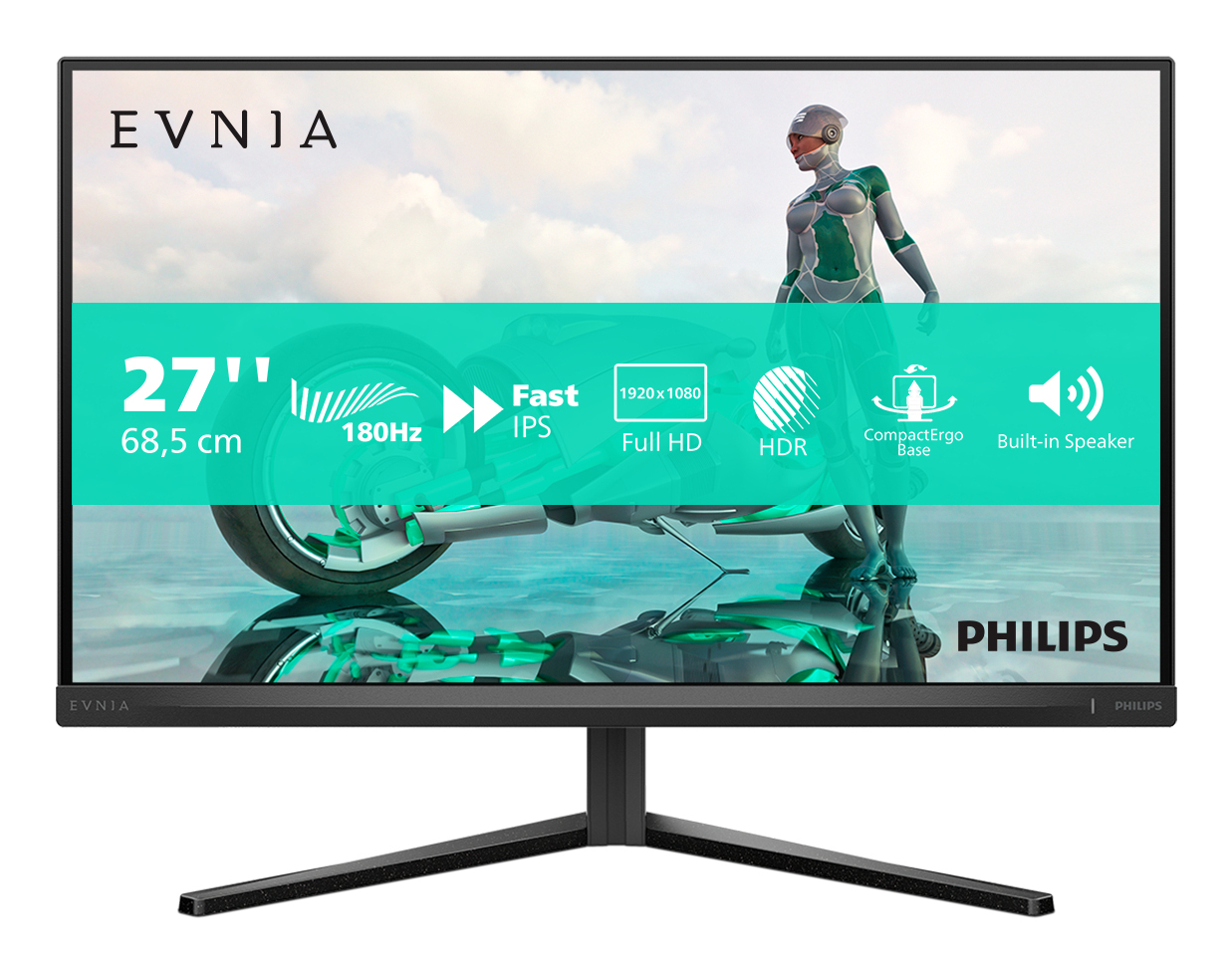 Philips Evnia 27M2N3200A/00 écran plat de PC 68,6 cm (27") 1920 x 1080 pixels Full HD LCD Noir