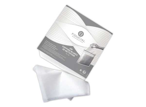 1 boîte 50 Chiffons blancs non pelucheuxFIDUCIAL