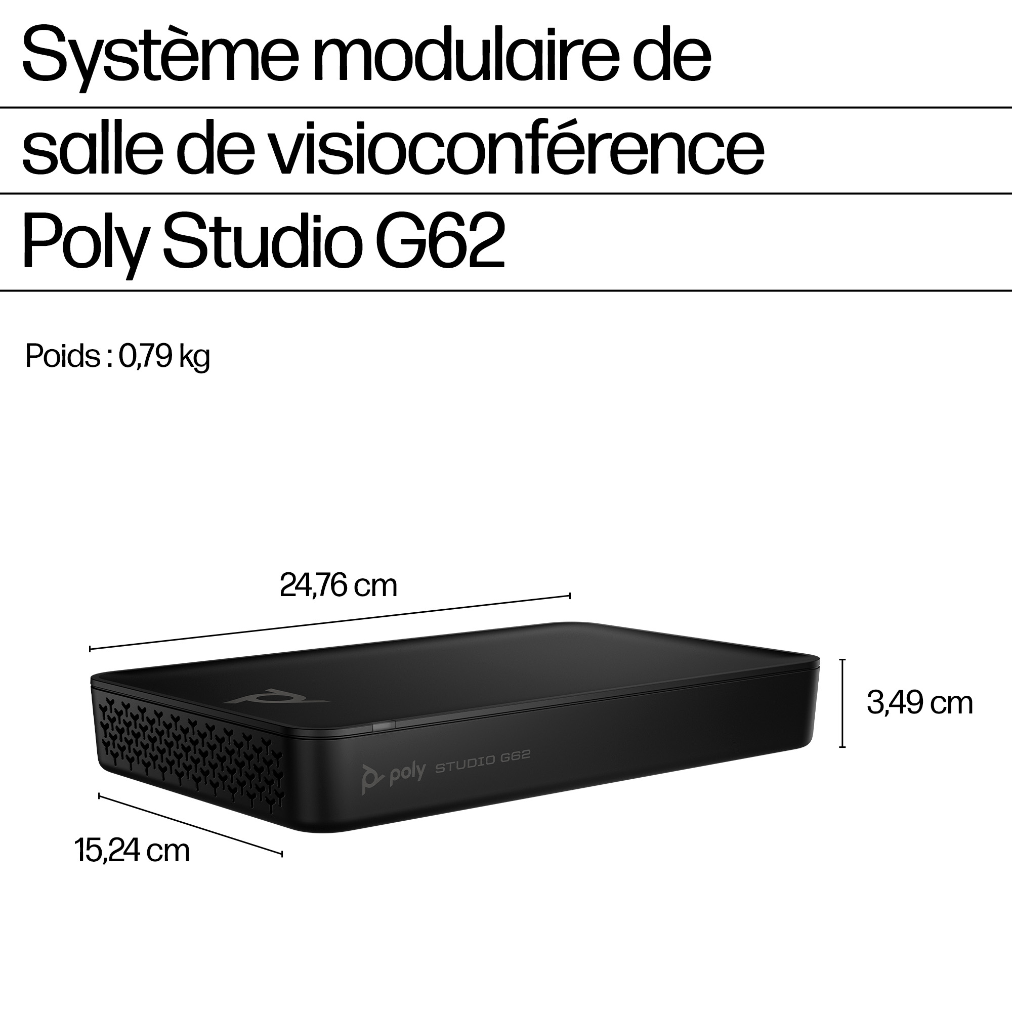 HP Poly Studio G62 Video Conferencing System No localization