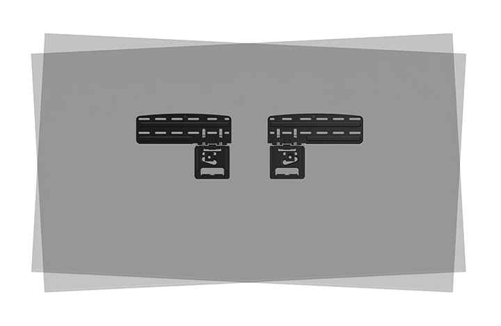 NEOMOUNTS WL30-265BL1 Support pour écran mural 43-85p écrans Samsung - ultra-plat