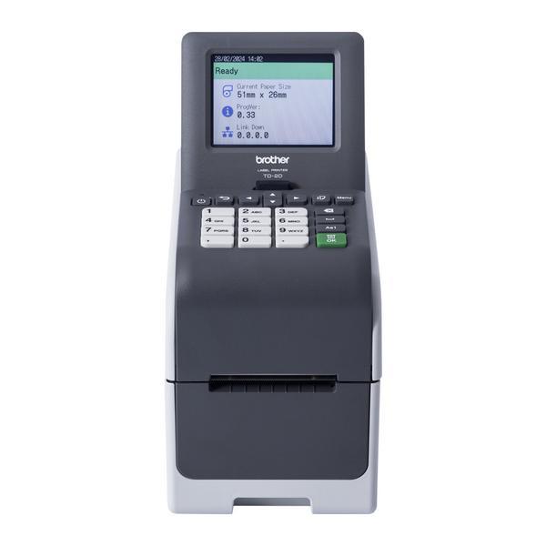 BROTHER 2p label printer USB connection 203dpi Ethernet Possible battery LCD screen Bluetooth Wi-Fi touch screen
