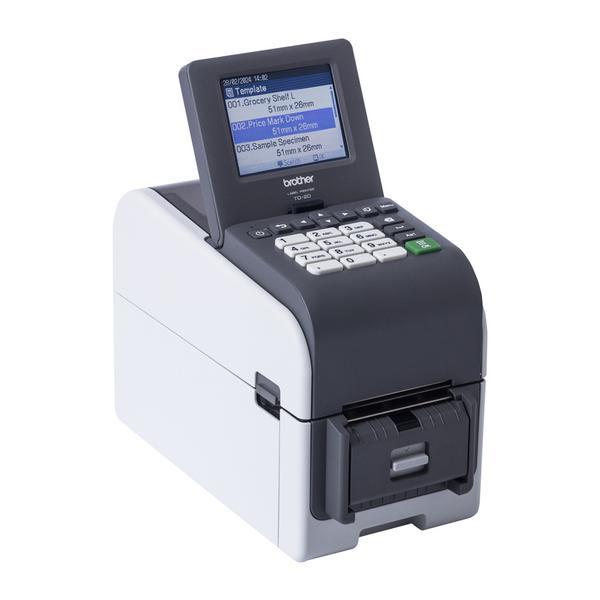 BROTHER 2p label printer USB connection 203dpi Ethernet Possible battery LCD screen Bluetooth Wi-Fi touch screen