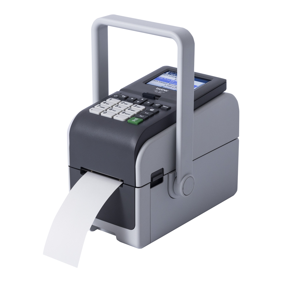 BROTHER 2p Label Printer USB Connection 300dpi Ethernet Battery Possible LCD Display Bluetooth Wi-Fi Touch Screen Handle
