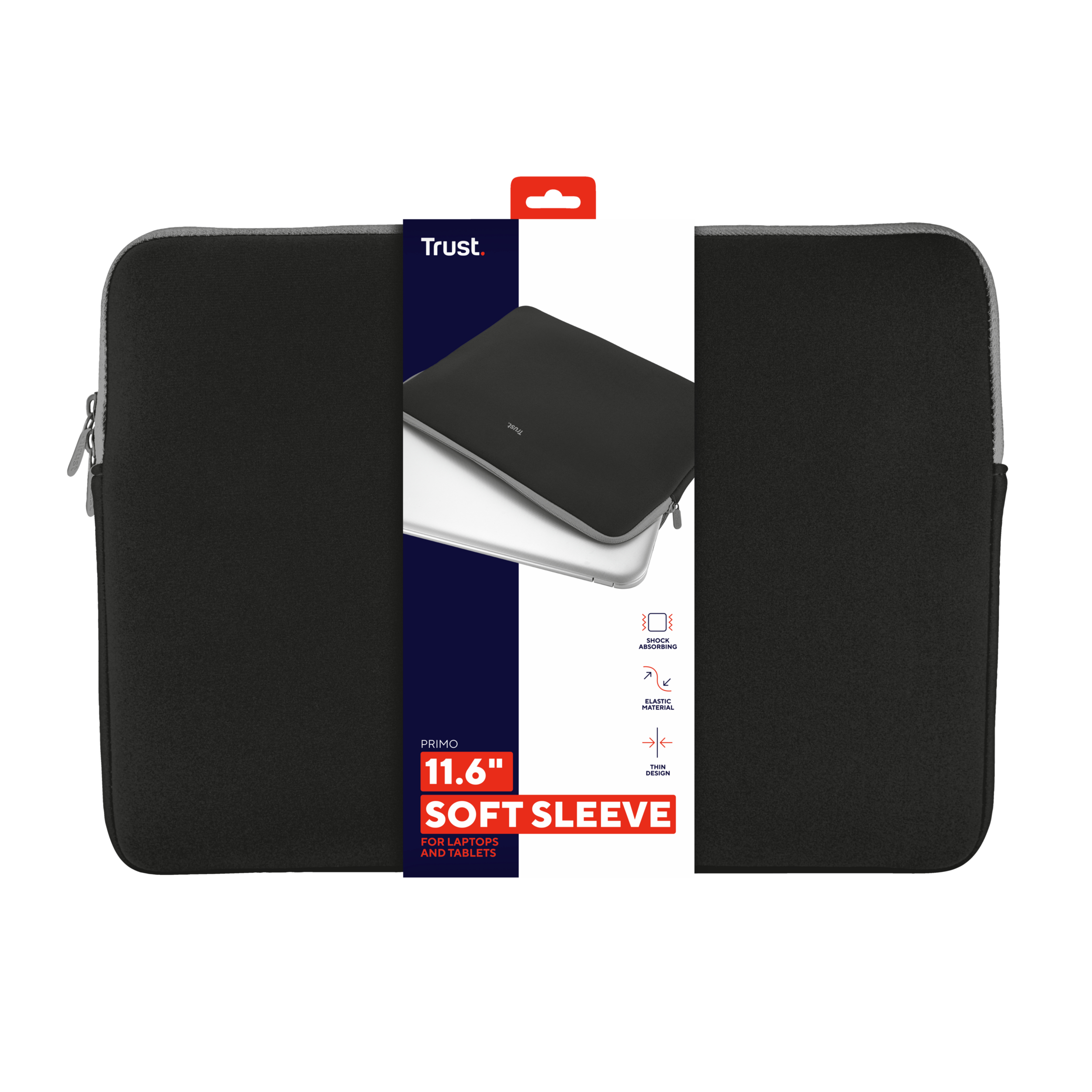 TRUST PRIMO Soft Sleeve For 11.6p Notebooks And Tablet Black