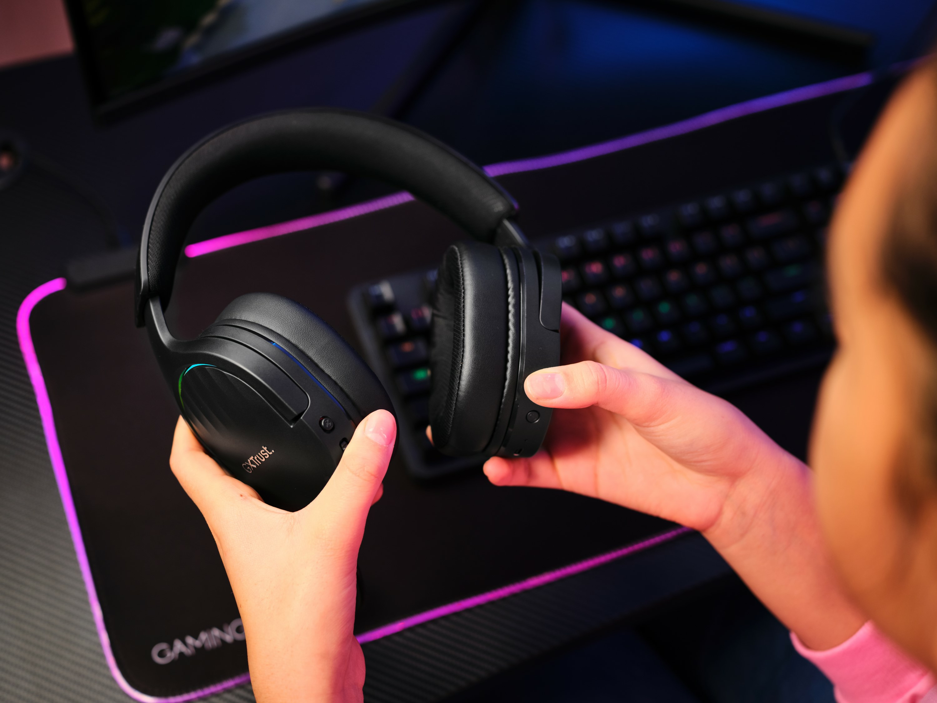 TRUST GXT491 FAYZO Wireless Headset Black
