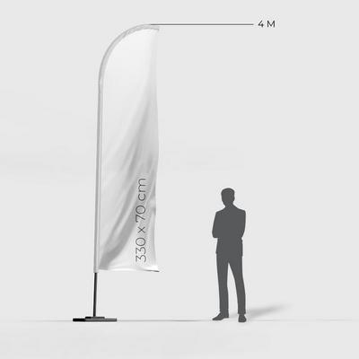 VOILE BEACHFLAG CLASSIQUE DROIT 330 X 70 CM