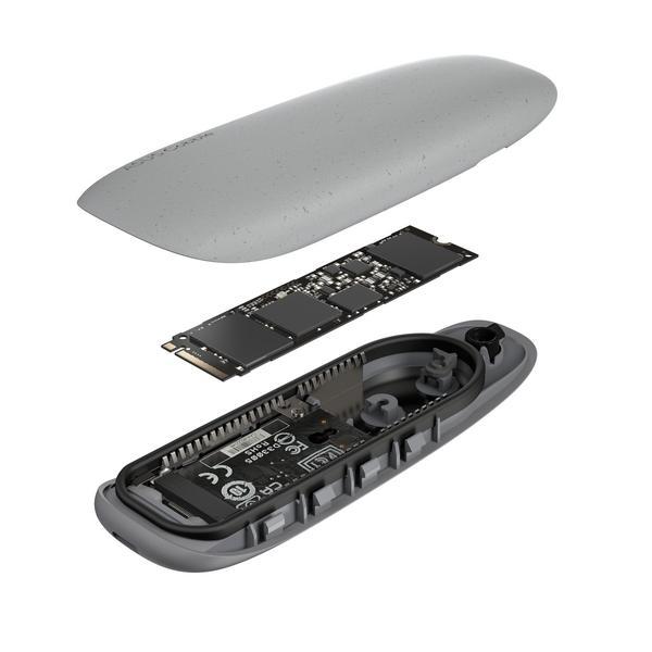 ASUS Cobble USB-C 3.2 Gen 2x1 SSD enclosure SSD case 10Gbps dual M.2 NVMe PCIe and SATA interfaces Grey