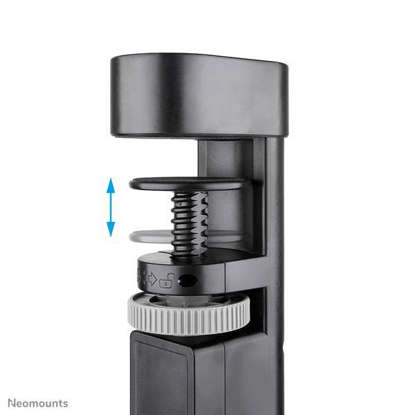 NEOMOUNTS VOLT Desk Clamp socket with Quick-charge USB Ports clamp 0-50mm 3x type-F 230V 1x USB-A 18W 2x USB-C 20W