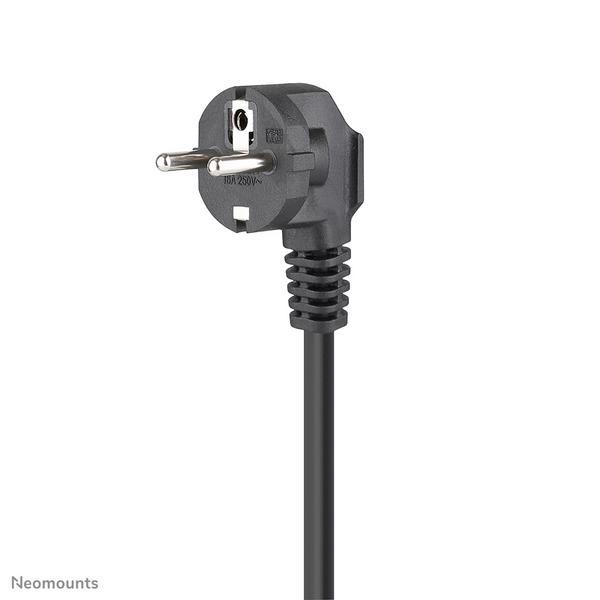 NEOMOUNTS VOLT Desk Clamp socket with Quick-charge USB Ports clamp 0-50mm 3x type-F 230V 1x USB-A 18W 2x USB-C 20W