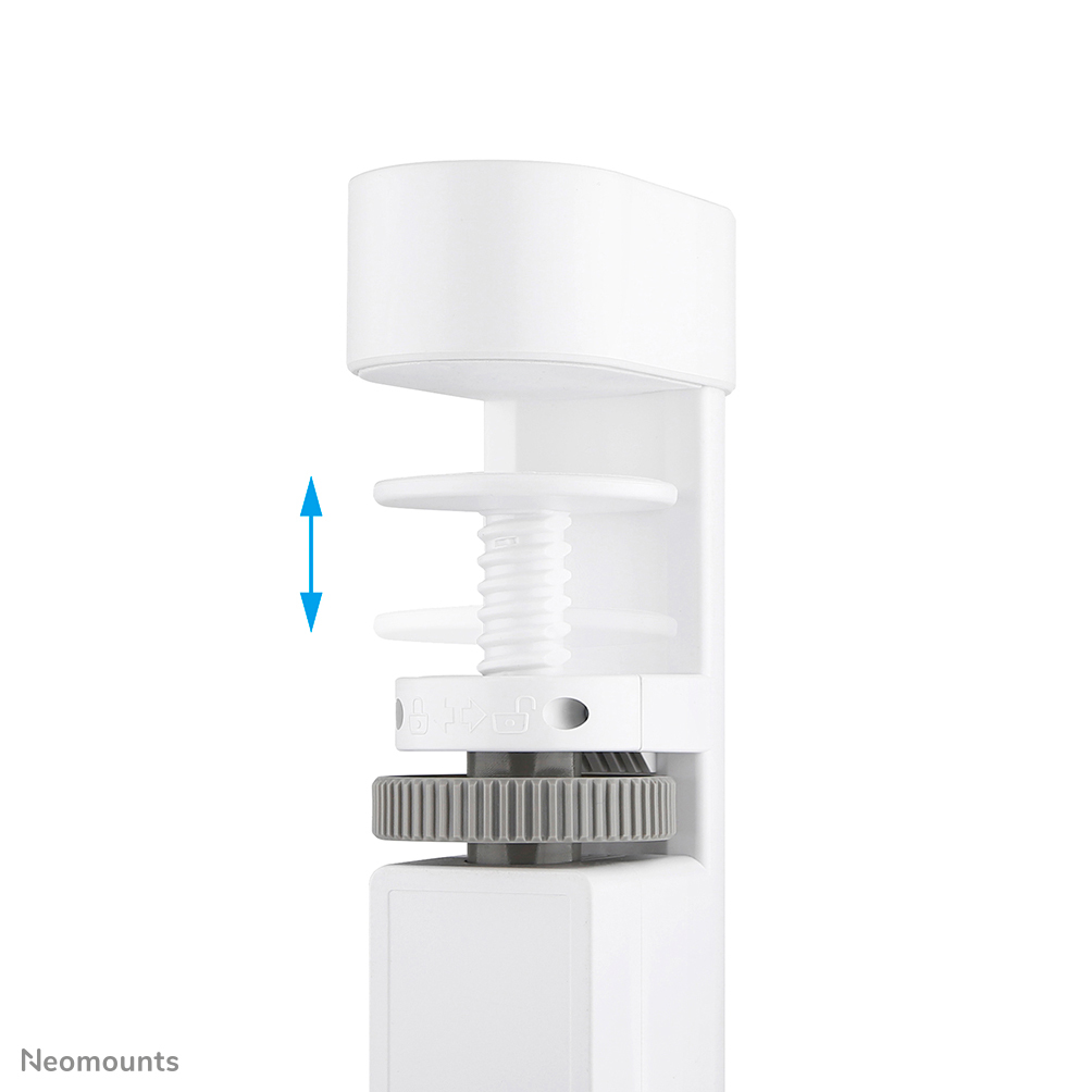 NEOMOUNTS VOLT Desk Clamp socket with Quick-charge USB Ports clamp 0-50mm 3x type-F 230V 1x USB-A 18W 2x USB-C 20W