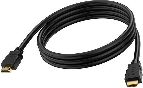 8K à 60 Hz - HDMI version 2.1 - 48 Gbps - double blindé - connecteurs plaqués or - HDMI (m) vers HDMI (m) - diamètre extérieur 7,3 mm - 28 AWG - 2 m - noir