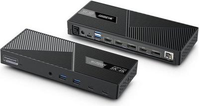 URBAN FACTORY HUBEE PRO Triple Display USB-C and USB-A 5K/4K Docking Station With 100W Power Delivery and 130W Power Supply
