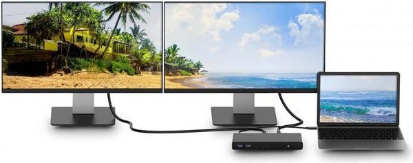 URBAN FACTORY HUBEE PRO Triple Display USB-C and USB-A 5K/4K Docking Station With 100W Power Delivery and 130W Power Supply