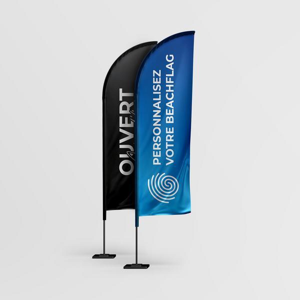 VOILE BEACHFLAG CLASSIQUE DROIT 330 X 70 CM