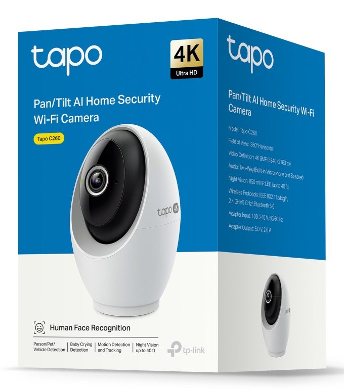 TP-LINK Security Camera High-quality video recording Capture every detail with exceptional clarity in 4K 8MP resolution