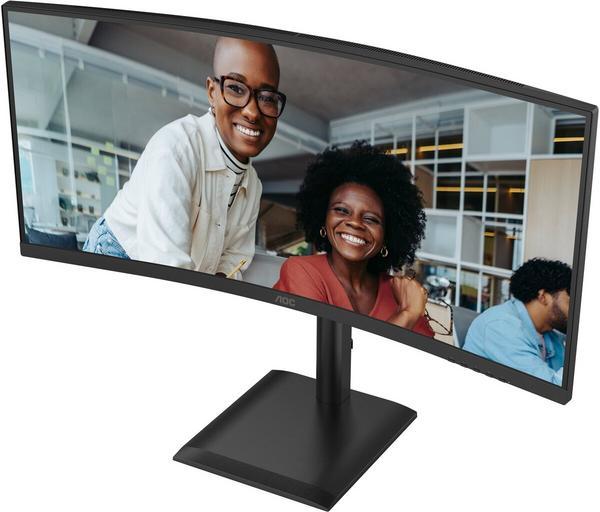 AOC E4 CU34E4CV écran plat de PC 86,4 cm (34") 3440 x 1440 pixels UltraWide Quad HD LCD Noir