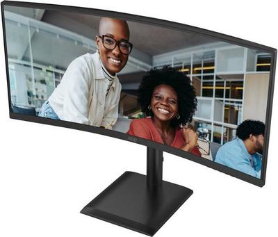 AOC E4 CU34E4CV écran plat de PC 86,4 cm (34") 3440 x 1440 pixels UltraWide Quad HD LCD Noir