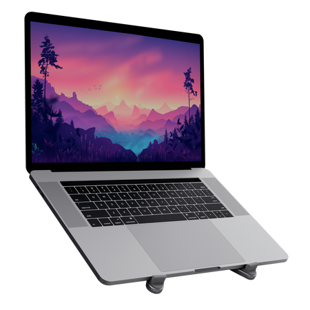 TRUST Macy Foldable Aluminum Laptop Stand Grey