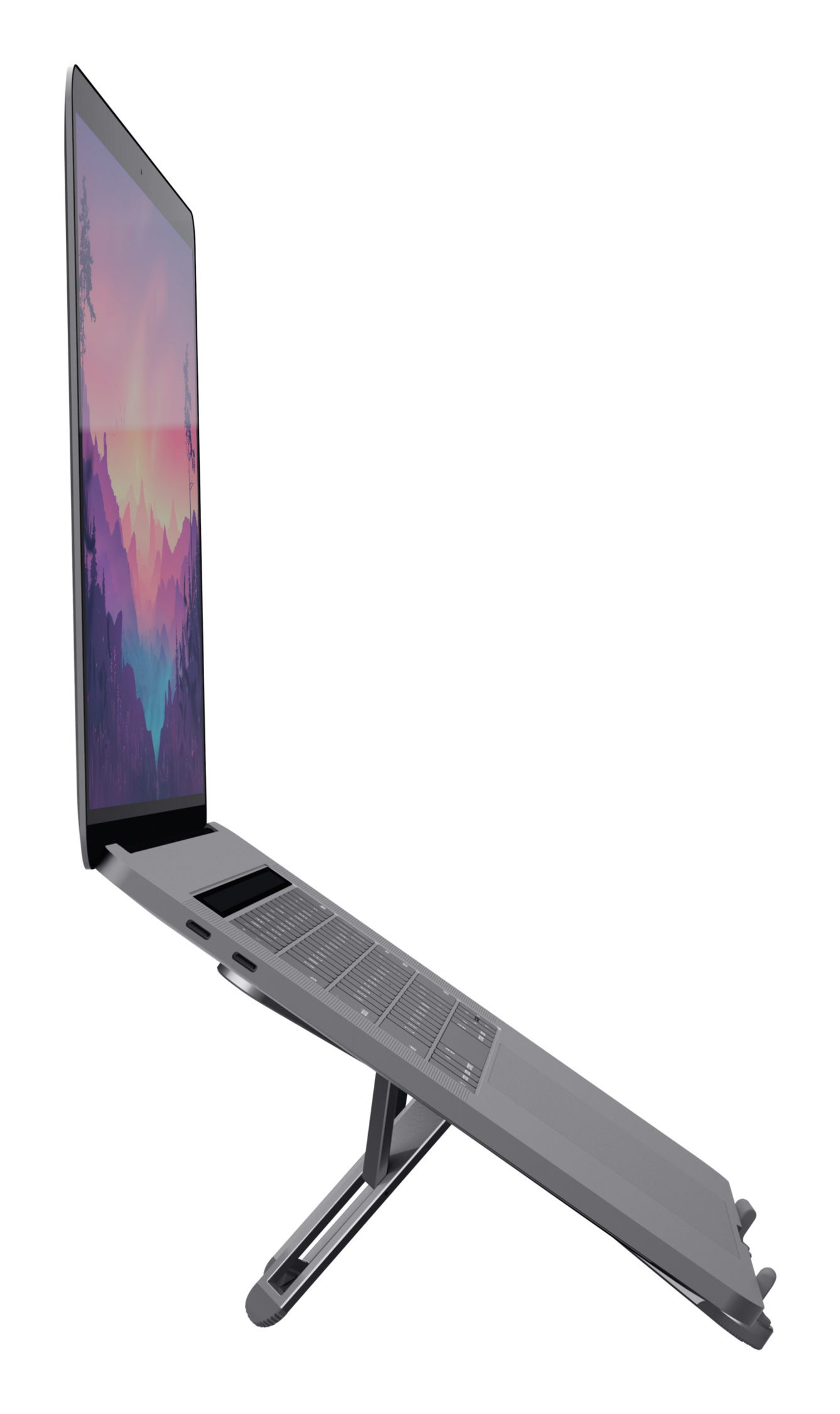 TRUST Macy Foldable Aluminum Laptop Stand Grey