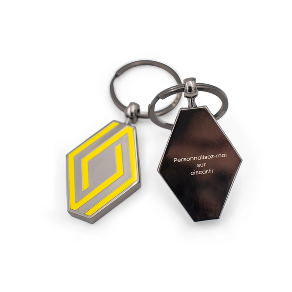 PORTE-CLÉS RENAULT EMBLÈME - LICENCE OFFICIELLE RENAULT