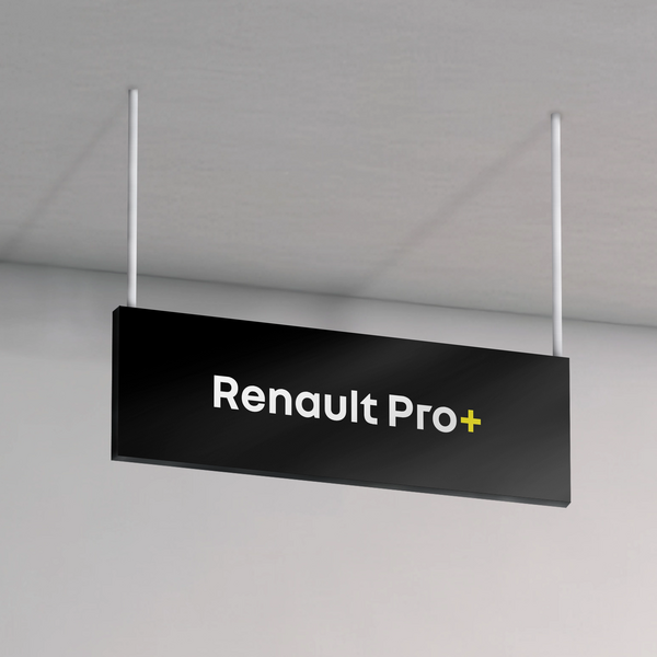 PANNEAU SUSPENDU RECTO SEUL "RENAULT PRO+" - 300X1000 MM