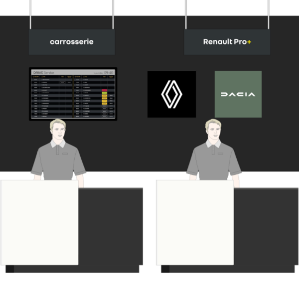 PANNEAU SUSPENDU RECTO SEUL "MECANIQUE" - 300X1000 MM 