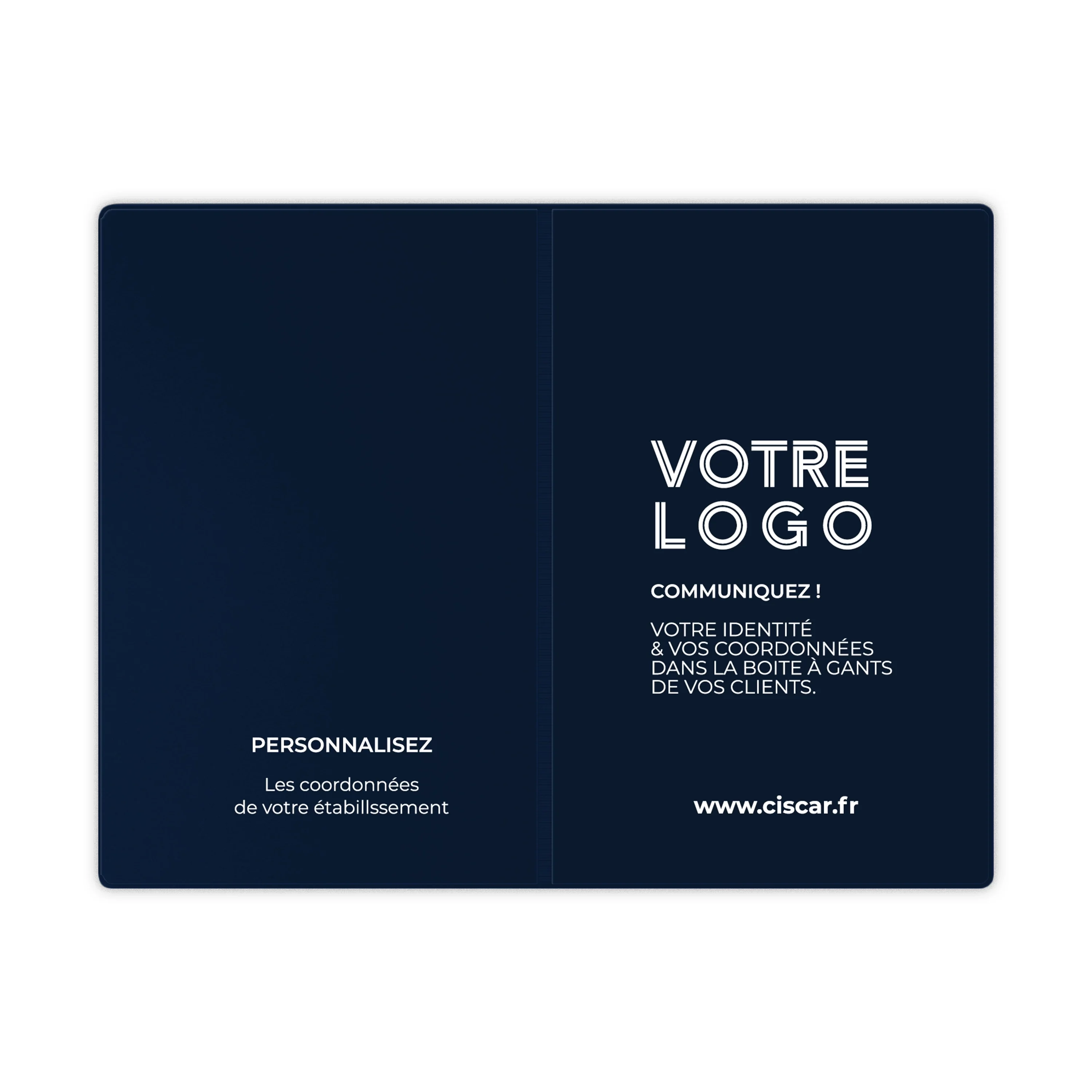 ETUIS CARTE GRISE TRIO GOMME 3 VOLETS - RECTO / VERSO