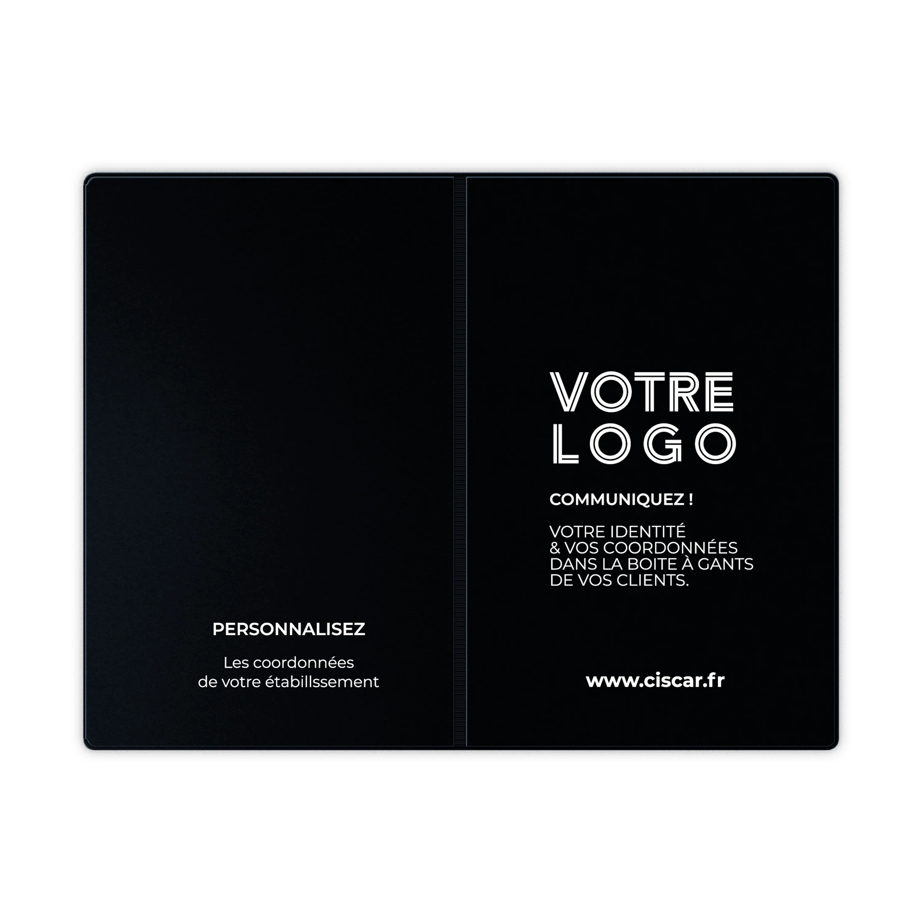 ETUIS CARTE GRISE TRIO GOMME 3 VOLETS - RECTO / VERSO