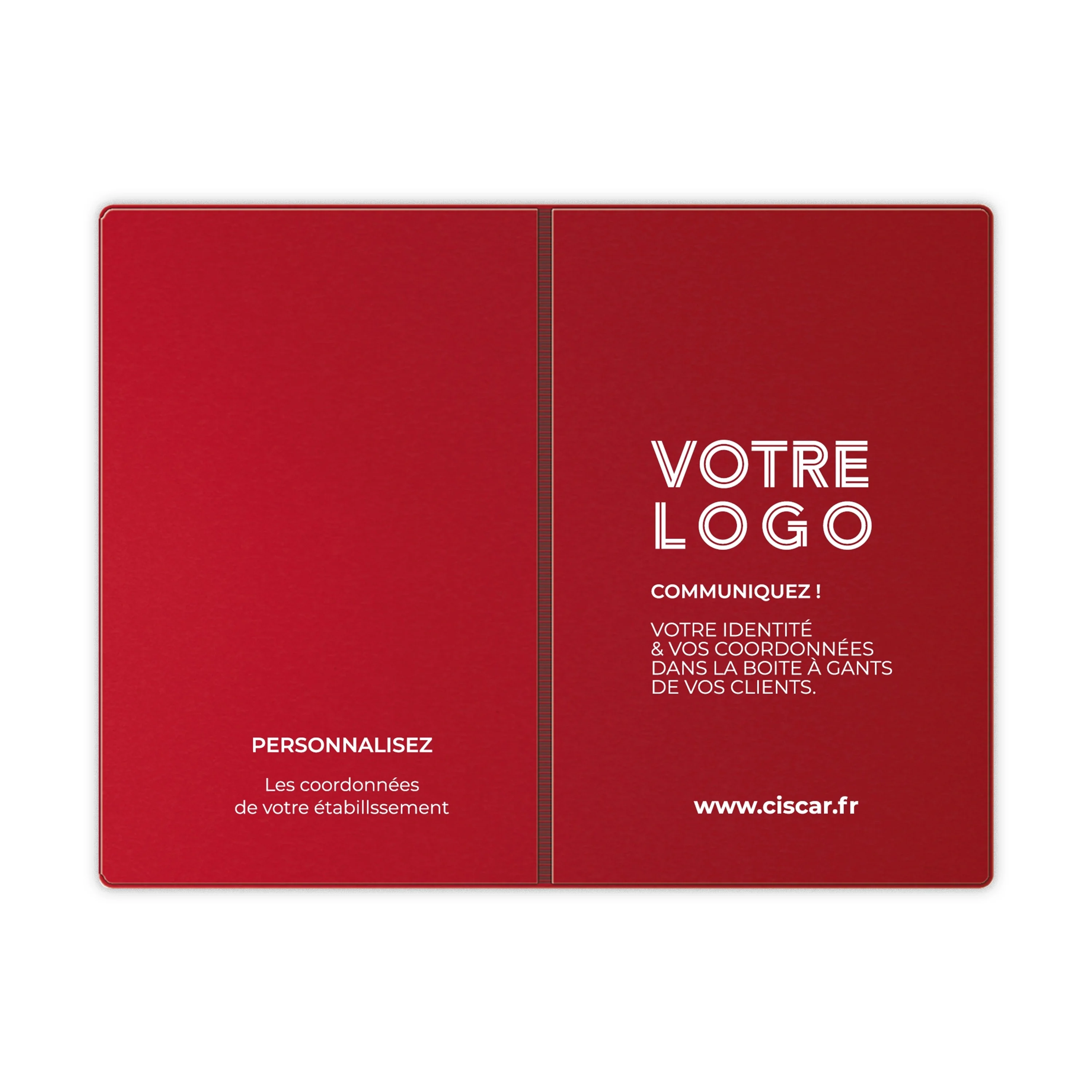 ETUIS CARTE GRISE TRIO GOMME 3 VOLETS - RECTO / VERSO