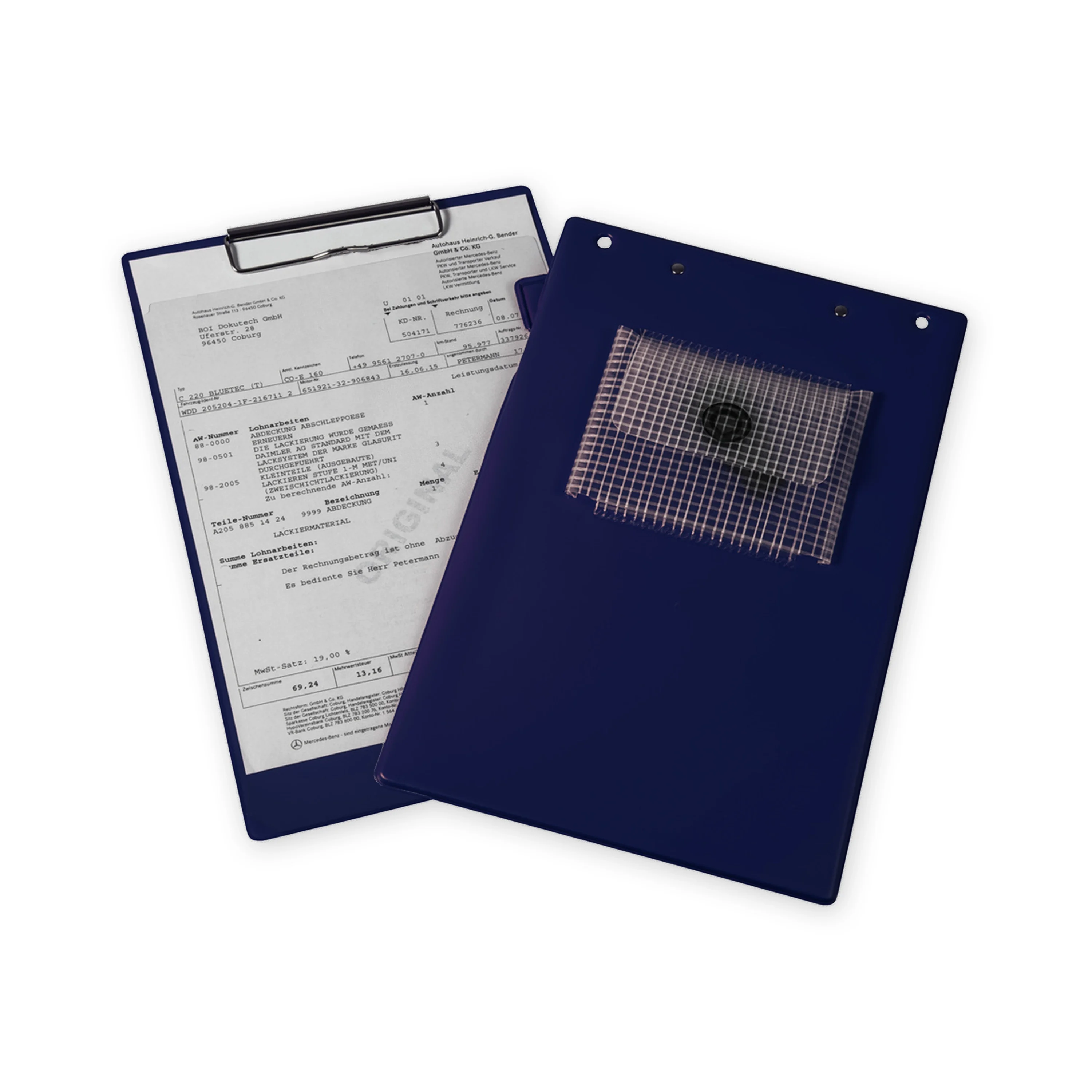 PORTE OR DOCUMENT AVEC PINCE -  LOT DE 10 PIECES