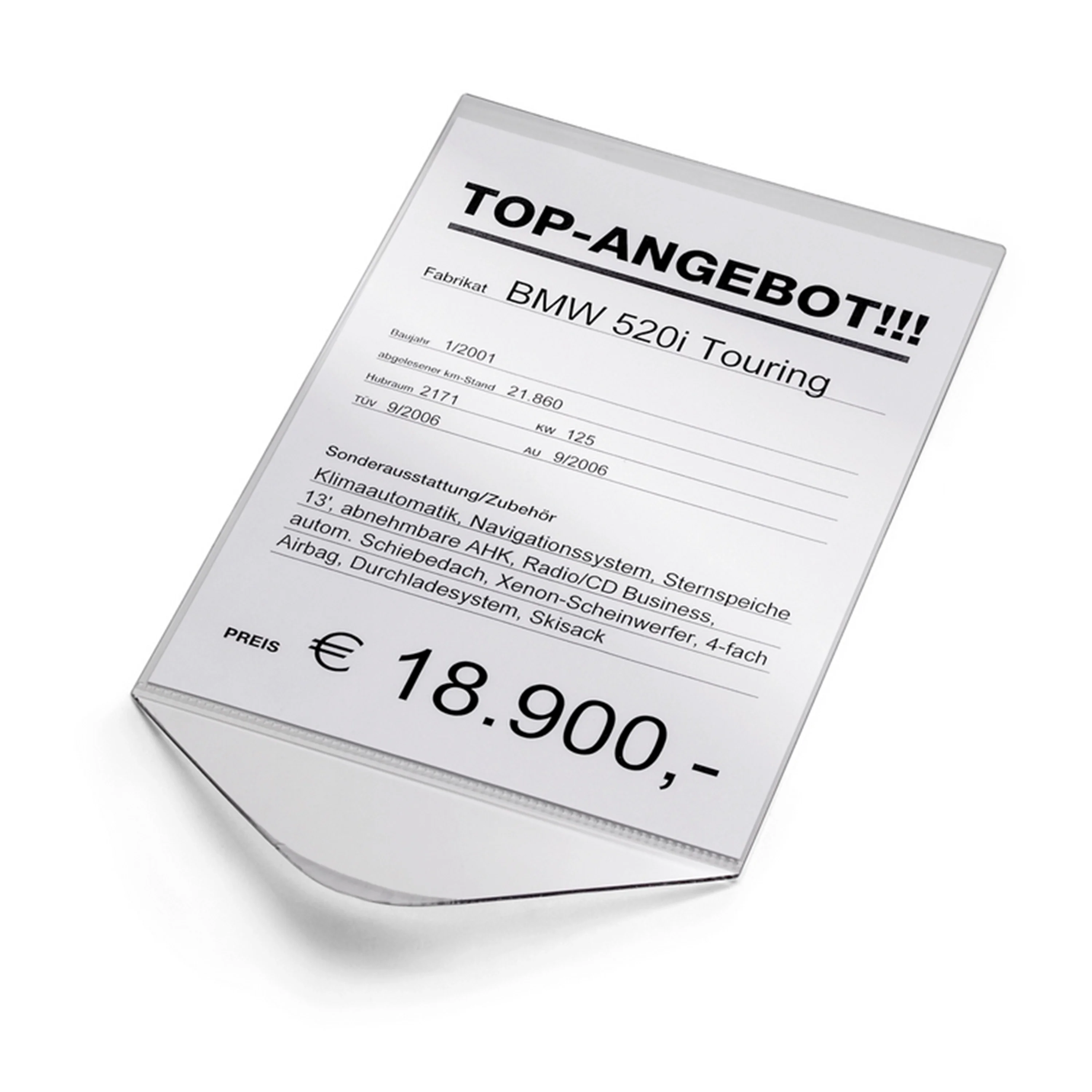 PORTE AFFICHE VN /VO  FORMAT VERTICAL - LOT DE 5 PIECES